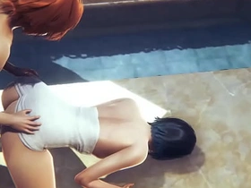 原神—温迪澡堂硬核性爱—伪娘COS日本动漫游戏同性色情 chinese gay facesitting porn