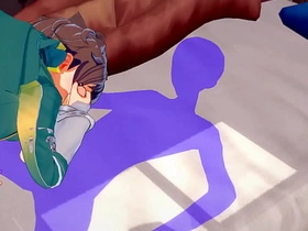 《为美好的世界献上祝福》男同版 - 和真激烈性爱[手交、口交、被操第一视角] - 日本动漫游戏色情同性 chinese gay porn teen