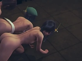 原神耽美-温迪双头龙3P-伪娘跨性别日本动漫游戏同性色情 gay chinese boys porn video