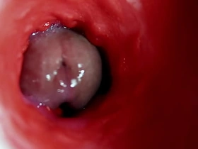 一根漂亮的大鸡巴在湿滑的小穴里汹涌抽插，啪啪作响！ telegram gay asian porn